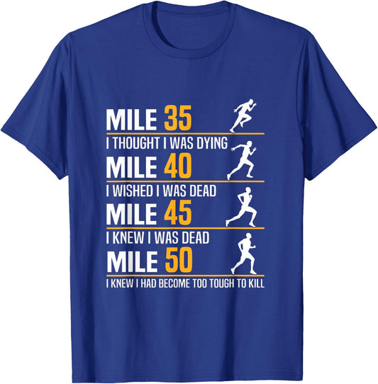Ultrarunner Training Ultramarathon 50 Miles Ultrarunning T-Shirt - T-Shirt | Royal