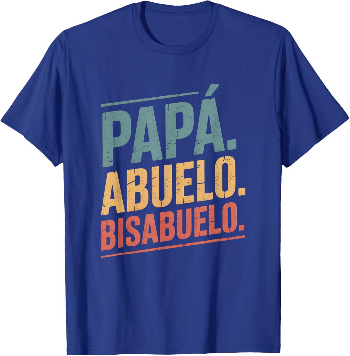 Vintage Spanish Great Grandpa Family Heritage Retro Style T-Shirt - T-Shirt | Royal