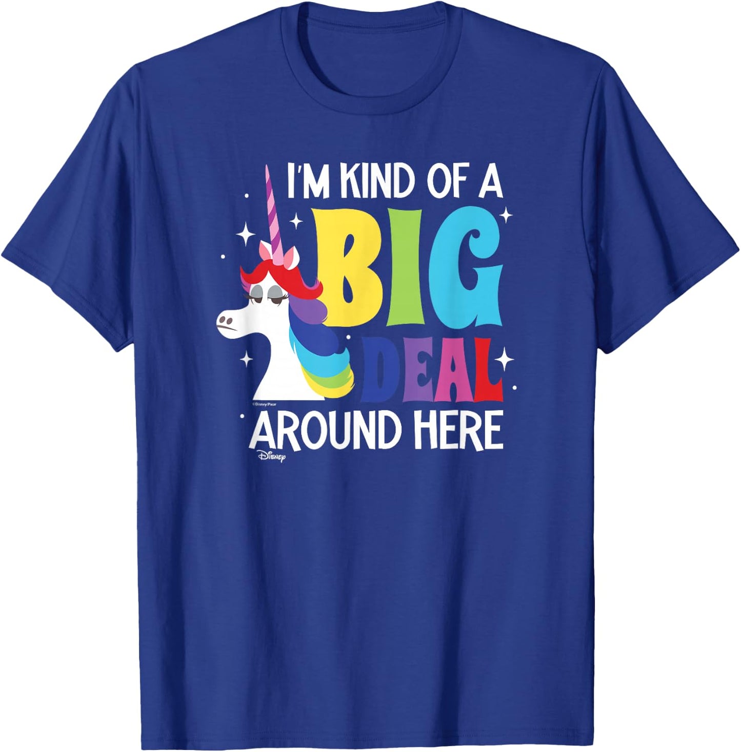 Inside Out - Rainbow Unicorn Kind Of A Big Deal Around Here T-Shirt - T-Shirt | Royal