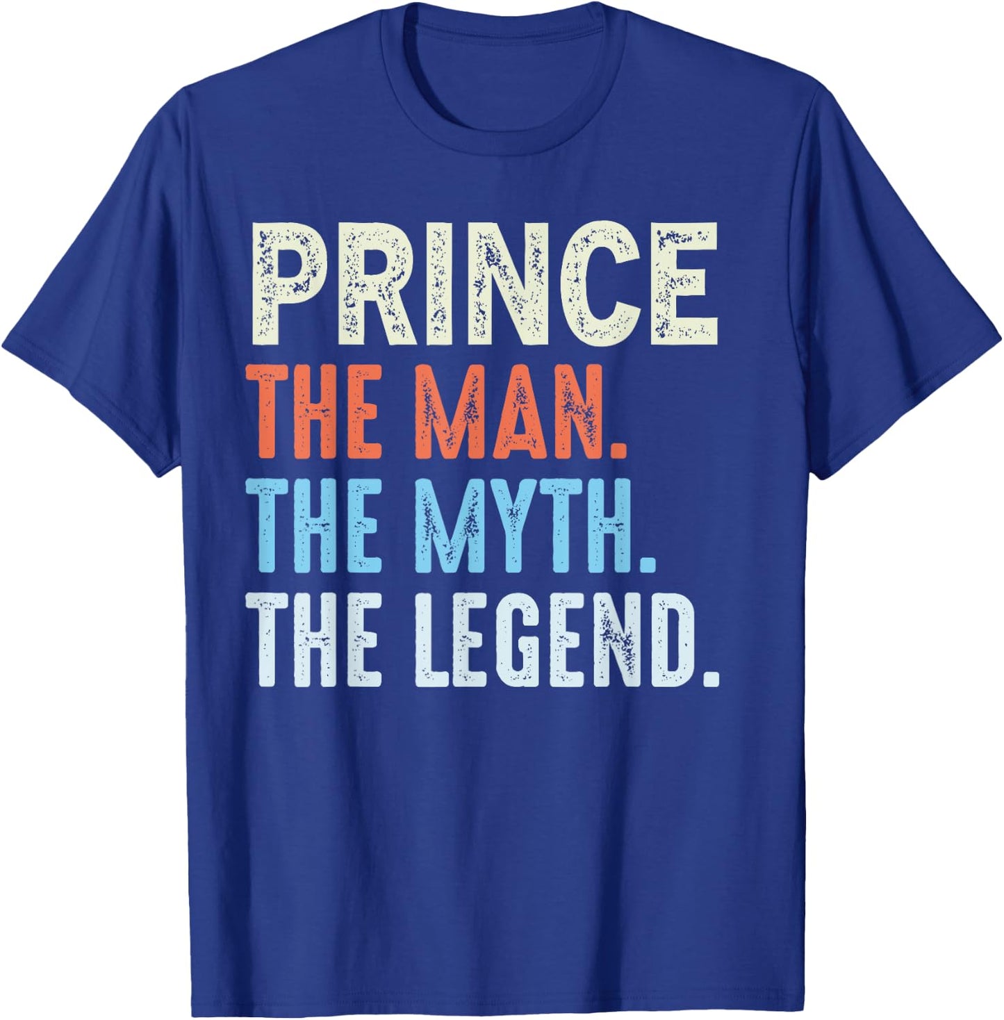 Prince The Legend Name Personalized Cute Idea Men Vintage T-Shirt - T-Shirt | Royal