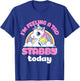 I'm Feeling A Tad Stabby Today Unicorn Design T-Shirt - T-Shirt | Royal