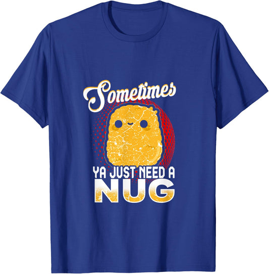 Funny Chicken Nugget Fast Food Costume T-Shirt - T-Shirt | Royal