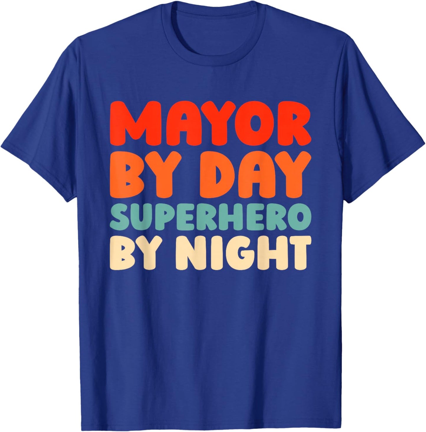 Retro Mayor - Local Leader Public Office Vintage Mayor T-Shirt - T-Shirt | Royal