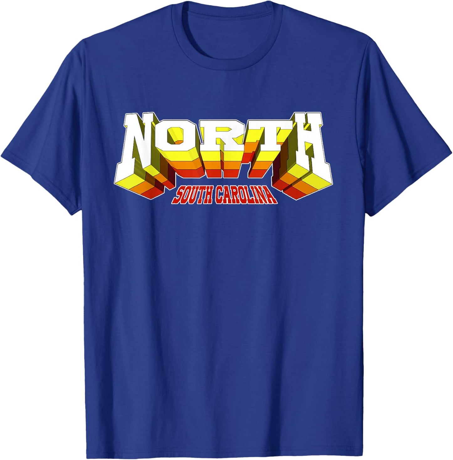 Retro North City SC South Carolina T-Shirt - T-Shirt | Royal
