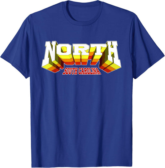 Retro North City SC South Carolina T-Shirt - T-Shirt | Royal