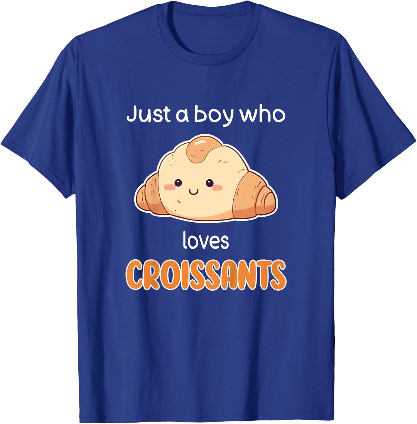 Kids Croissant Shirt Boys I Love Croissants Kids Croissant Lover T-Shirt - T-Shirt | Royal