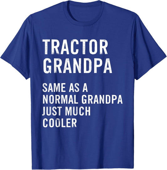Tractor Grandpa Definition Farmer T-Shirt - T-Shirt | Royal
