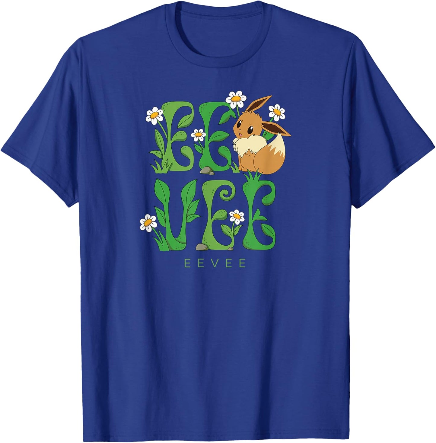 Pokémon - Eevee Floral First Generation Normal Type T-Shirt - T-Shirt | Royal