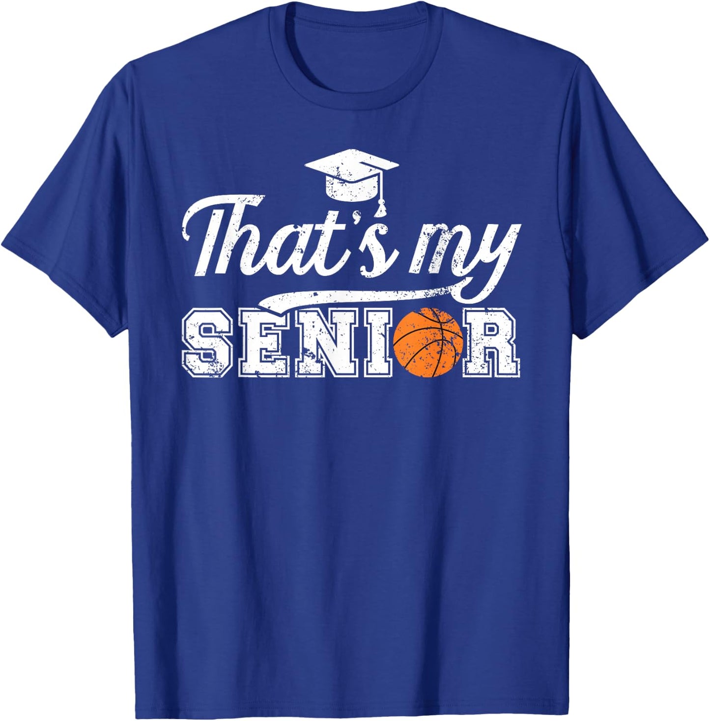 Proud Basketball Senior Dad Basketball Senior Father T-Shirt - T-Shirt | Royal