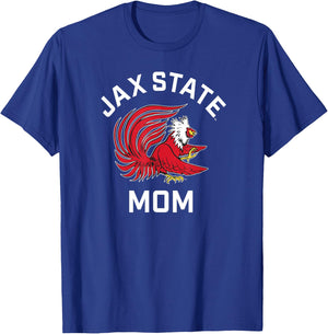 Jacksonville State University JSU Gamecocks Arched Mom T-Shirt - T-Shirt | Royal