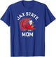 Jacksonville State University JSU Gamecocks Arched Mom T-Shirt - T-Shirt | Royal