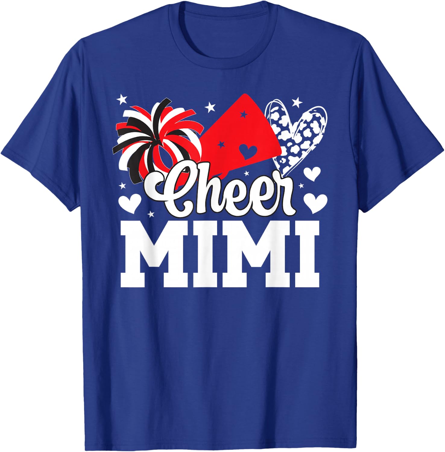 Cheer Mimi Of A Cheerleader Mimi Cheerleading Mimi Grandma T-Shirt - T-Shirt | Royal