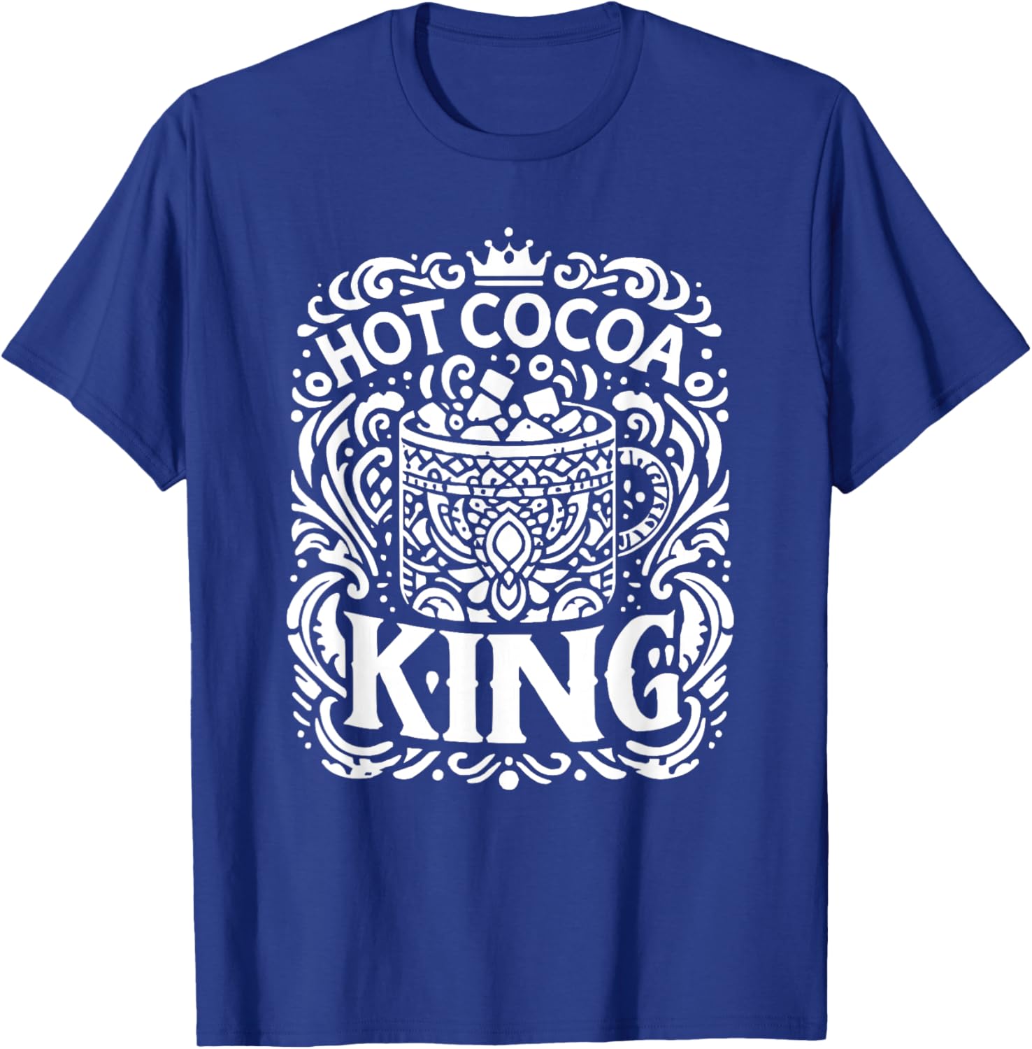 Hot Cocoa Vibes Christmas Season Hot Chocolate Drink T-Shirt - T-Shirt | Royal