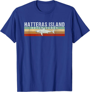 Hatteras Island Shark T Shirt / Hatteras Island Outer Banks T-Shirt - T-Shirt | Royal