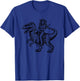 Generic Funny Retro Vintage Western Cowboy Cowgirl Riding a Dinosaur , Small, Grey T-Shirt - T-Shirt | Royal