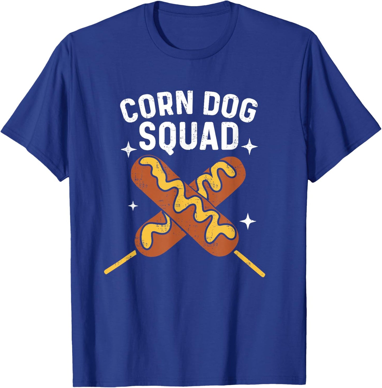 Cute Corn Dog Squad Stick Dogs Corndog Men Women T-Shirt - T-Shirt | Royal