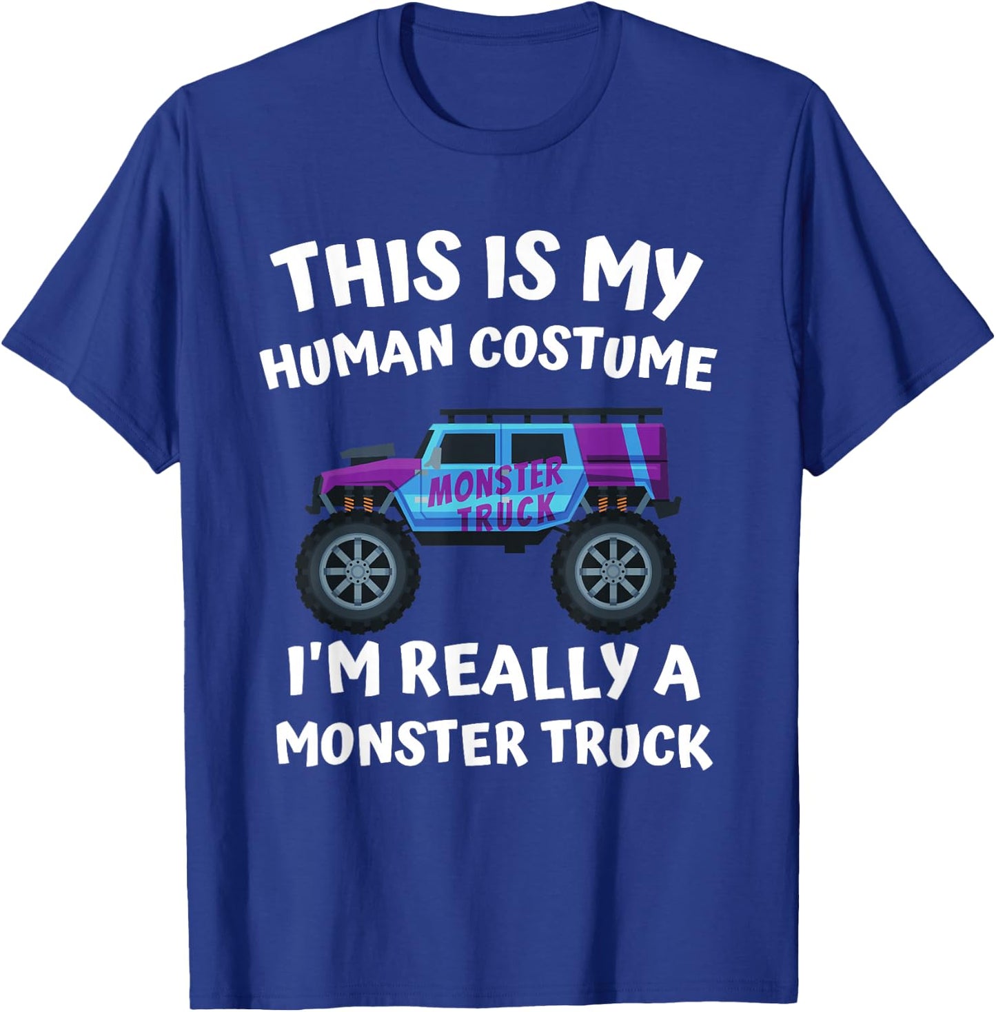 Monster Truck Halloween Costume Matching Group Toddler 5T 4T T-Shirt - T-Shirt | Royal