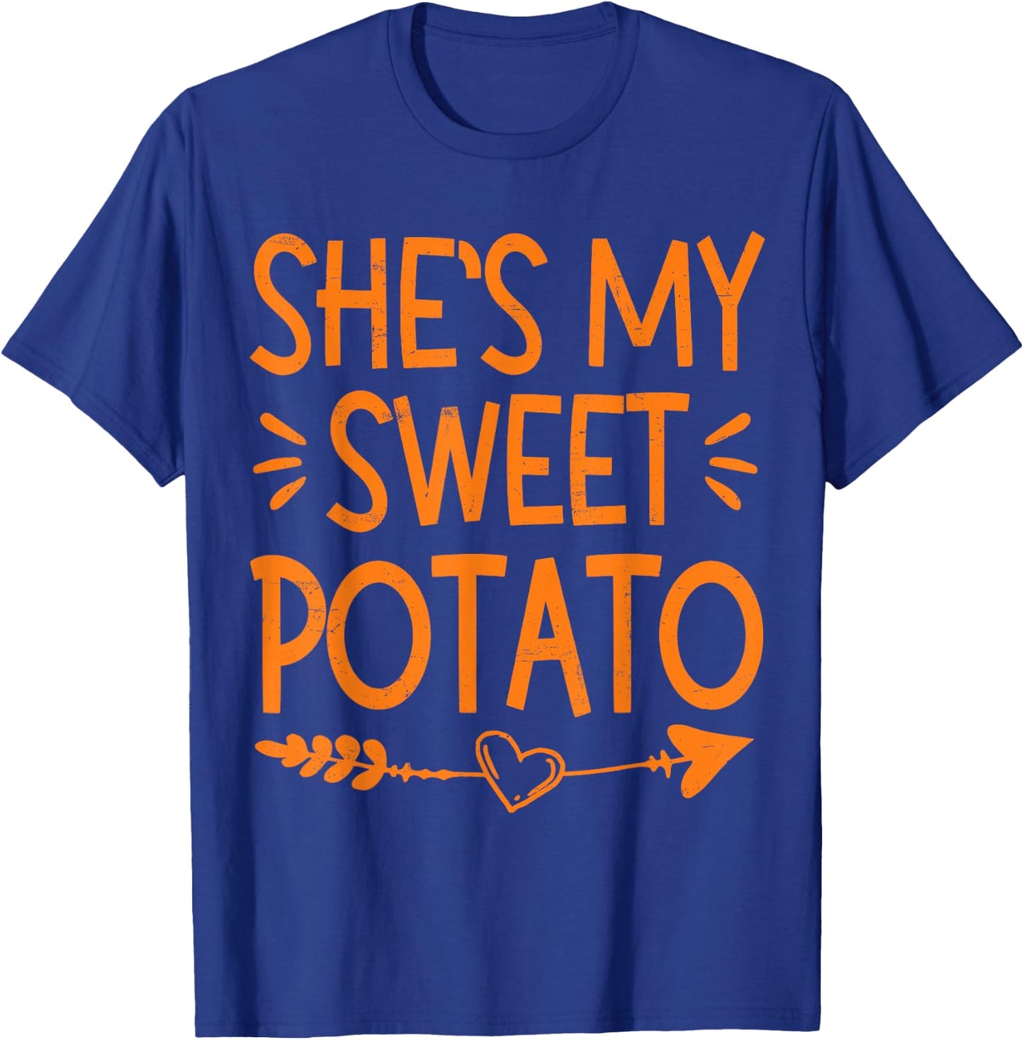 Thanksgiving Matching Couple She's My Sweet Potato I Yam T-Shirt - T-Shirt | Royal
