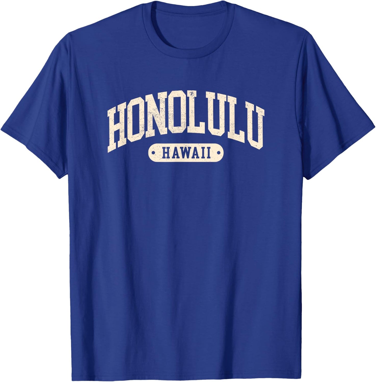 Vintage Honolulu Hawaii Retro Throwback Souvenir T-Shirt - T-Shirt | Royal