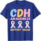 Congenital Diaphragmatic Hernia Awareness Support Squad T-Shirt - T-Shirt | Royal