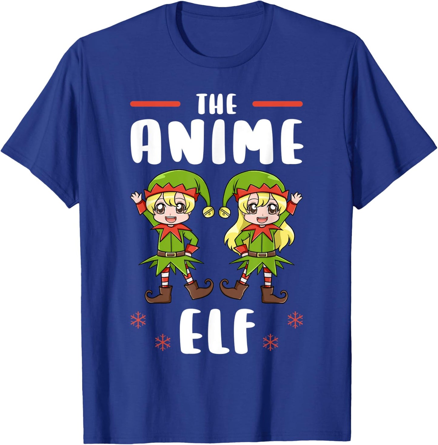 Christmas Anime Elf Kawaii Otaku Japanese Manga Lover T-Shirt - T-Shirt | Royal