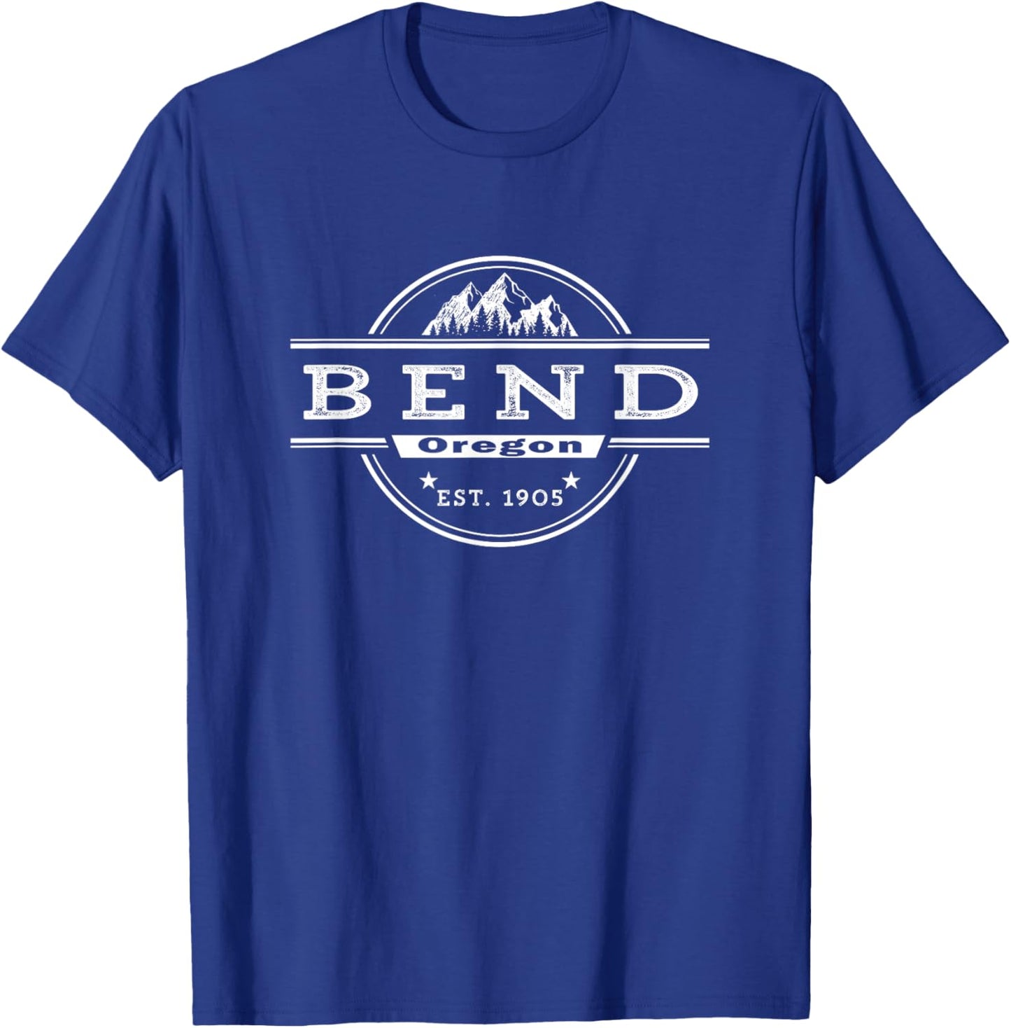 Bend Oregon EST. 1904 Vintage T-Shirt - T-Shirt | Royal