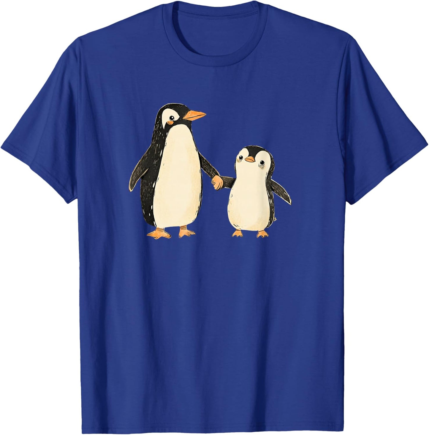 Mama and Baby Penguin T-Shirt - T-Shirt | Royal