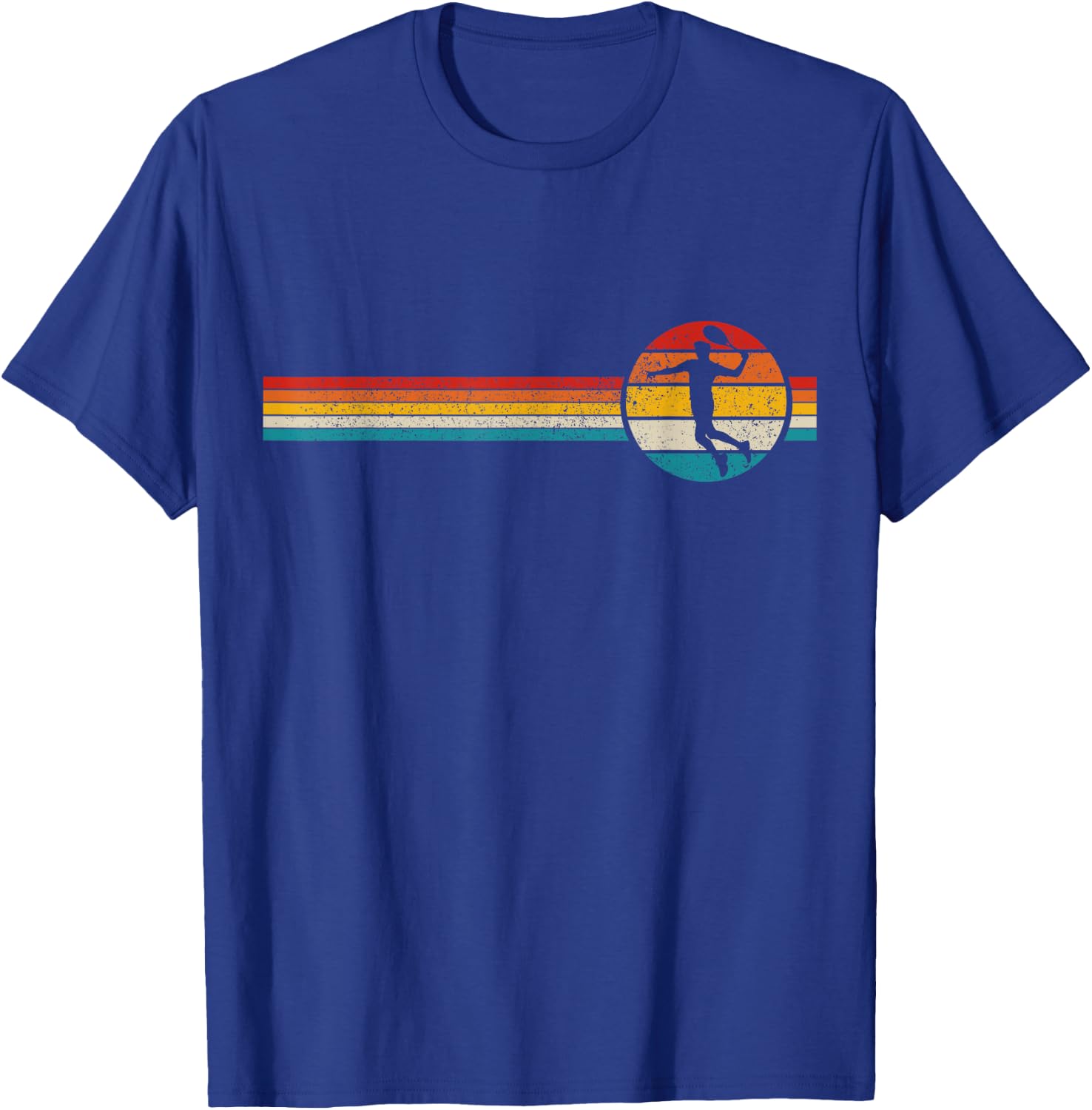 Vintage Tennis Player Sport Retro Men Women Tennis T-Shirt - T-Shirt | Royal