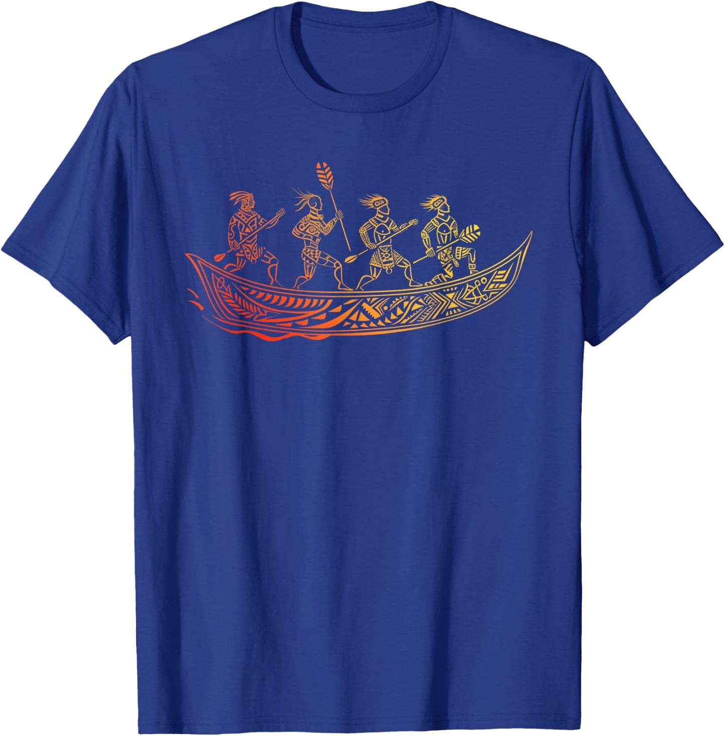 Tribal Hawaiian Outrigger Canoe Shirt - Hawaiian Tribal T-Shirt - T-Shirt | Royal