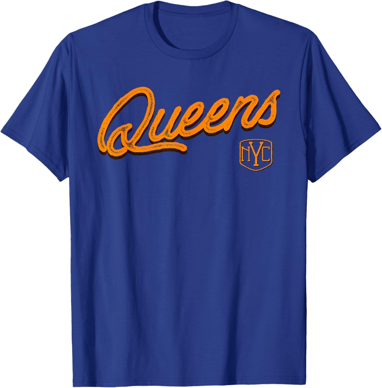 Retro Vintage Queens NY Designer Youth T-Shirt - T-Shirt | Royal