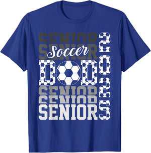 Soccer senior dad class of 2025 senior dad graduation gifts T-Shirt - T-Shirt | Royal