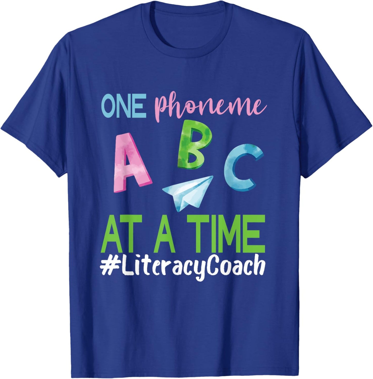 Literacy Coach Phoneme ABC Appreciation Back To School T-Shirt - T-Shirt | Royal