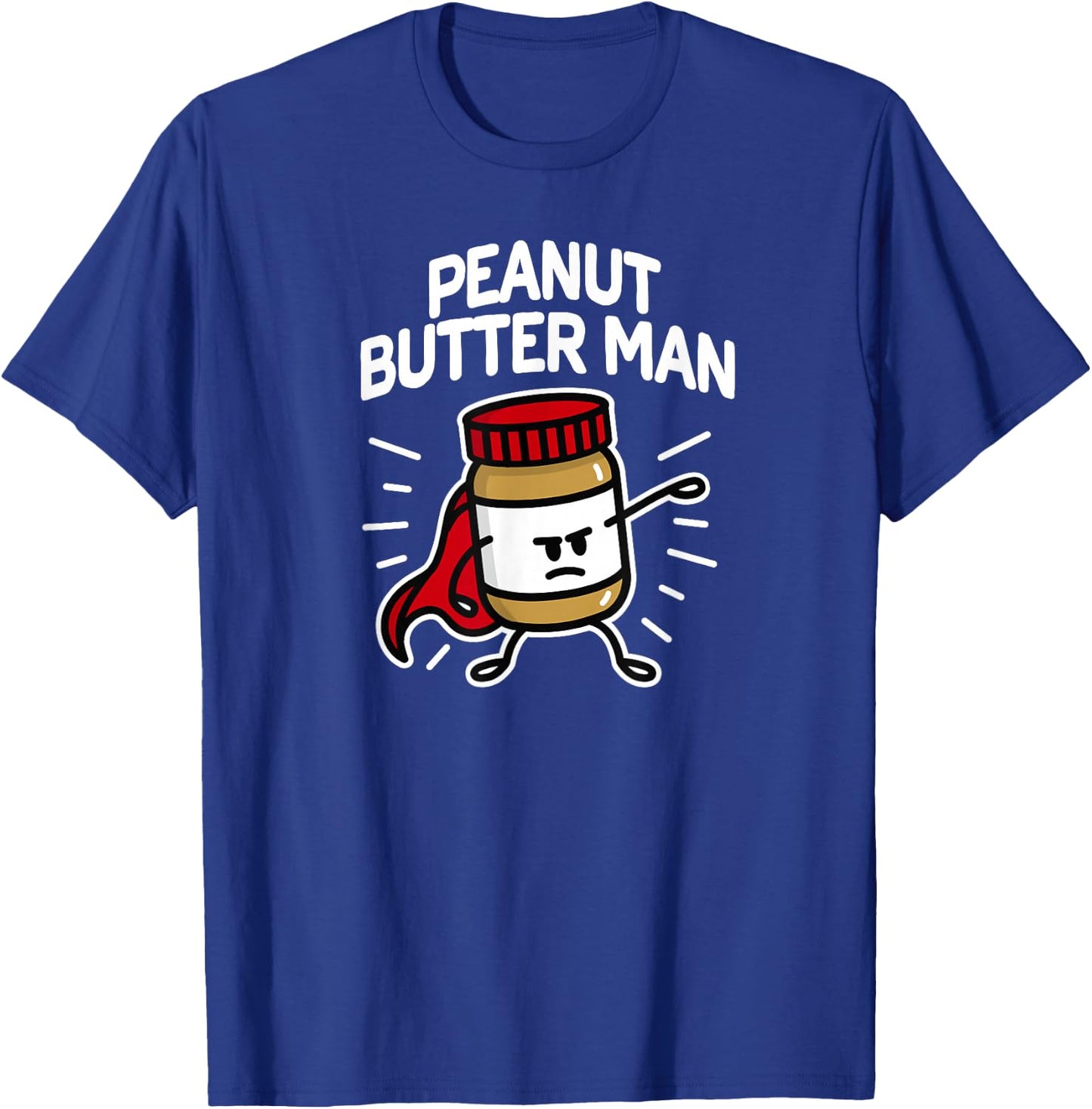 Peanut Butter Man Peanut Butter Peanut Cream Superhero T-Shirt - T-Shirt | Royal