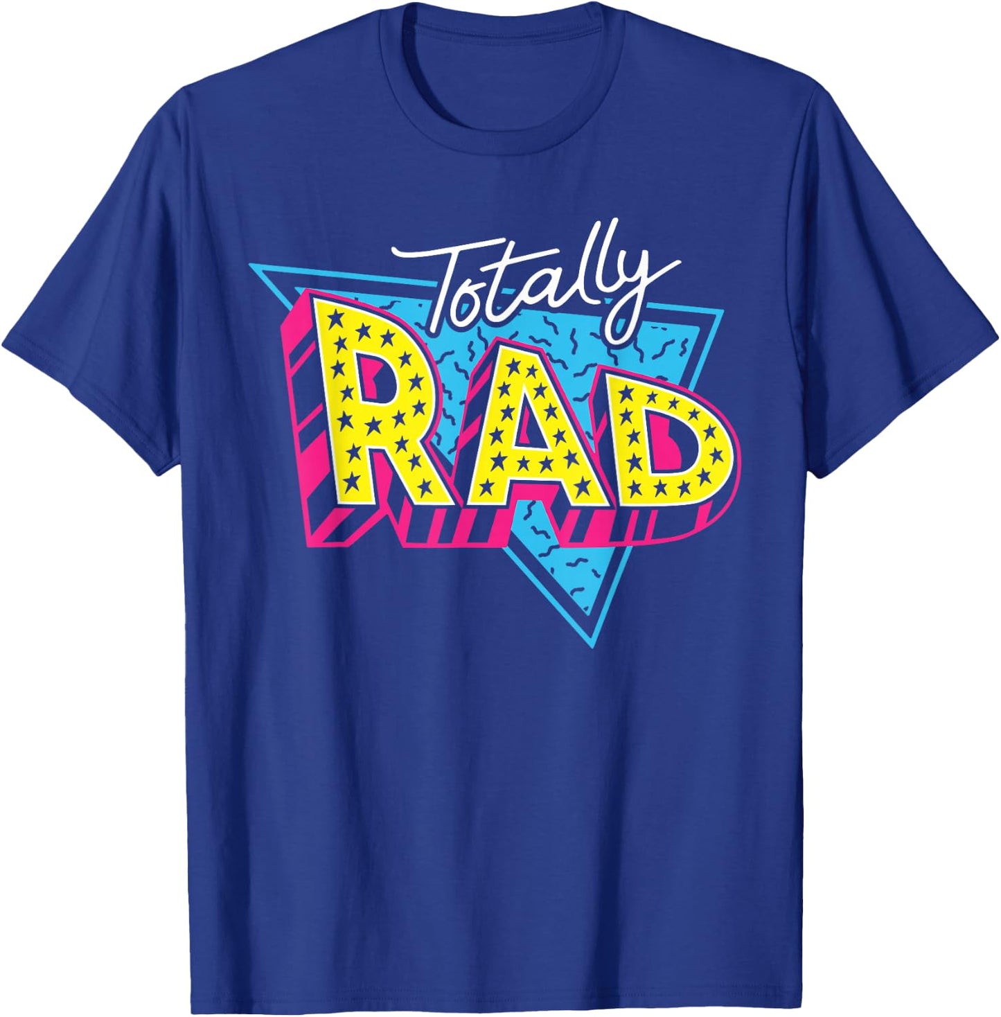 Totally Rad 80s 1980s Retro Vintage Eighties Costume Party T-Shirt - T-Shirt | Royal