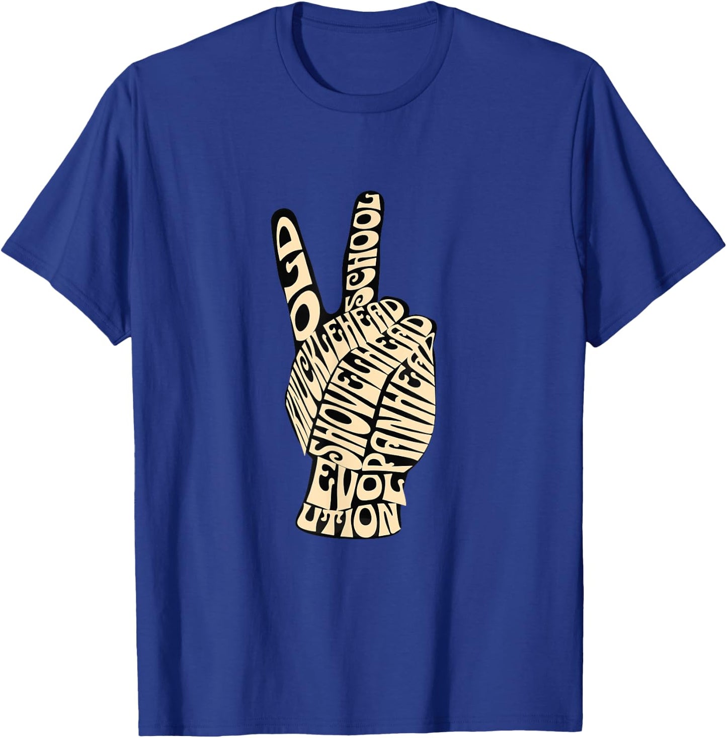 HD Shovelhead Knucklehead PanHead Evo Retro Old School T-Shirt - T-Shirt | Royal
