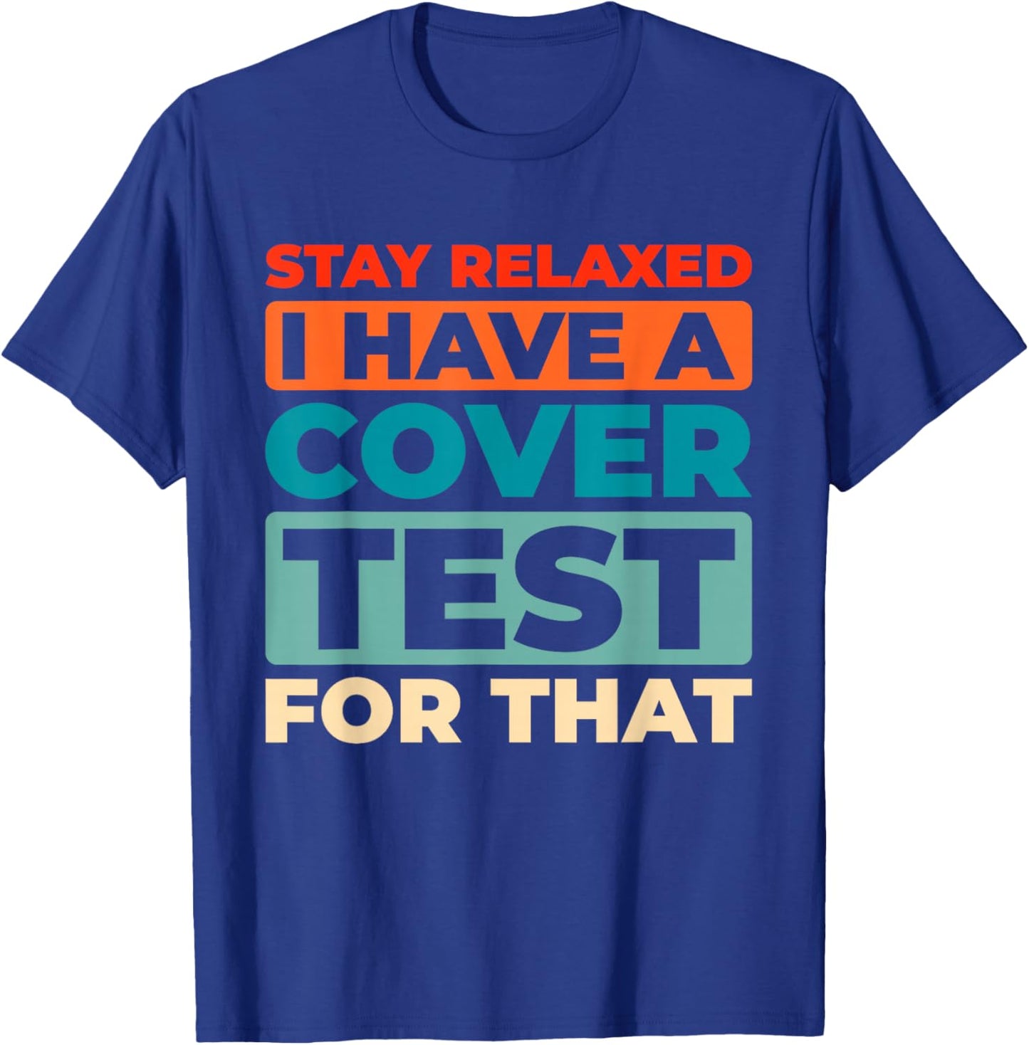 Retro Binocular Vision - Eye Therapy Vintage Orthoptist T-Shirt - T-Shirt | Royal