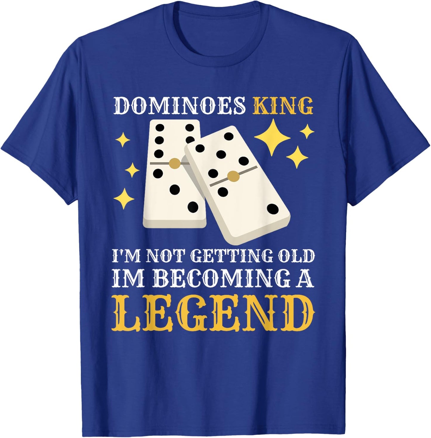Dominoes King Domino Player Dominoes Lover T-Shirt - T-Shirt | Royal