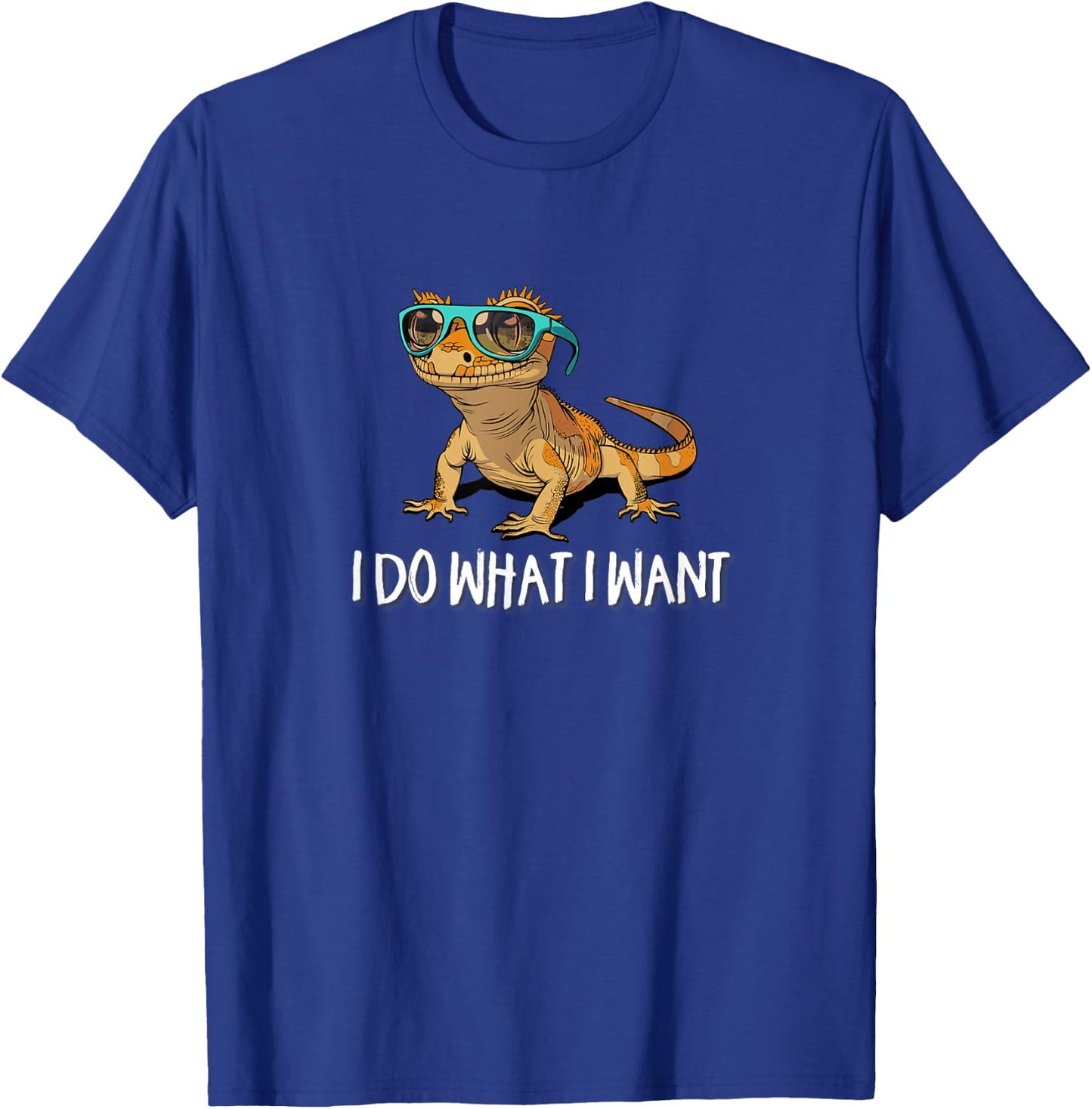 Kids I Do What I Want Pet Crested Gecko Lover T-Shirt - T-Shirt | Royal