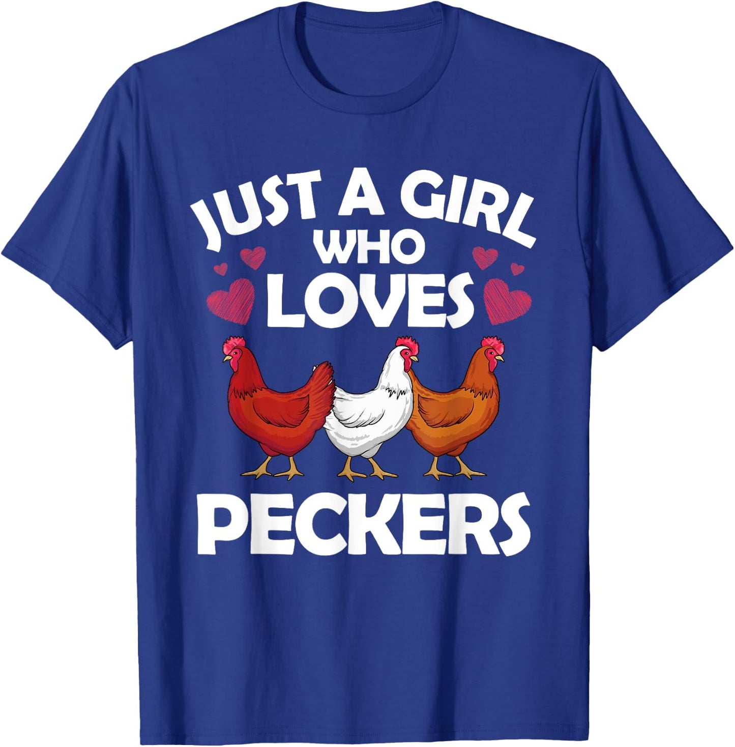 Funny Chicken Girls Chicken Farmer Flock Whisperer Small T-Shirt - T-Shirt | Royal