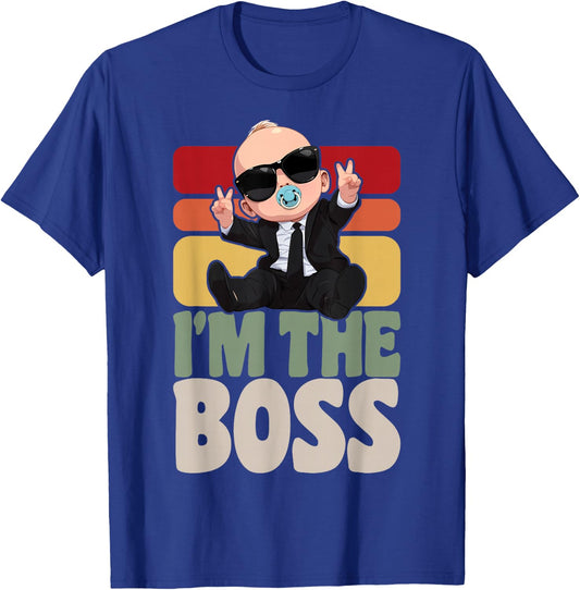 Baby Boss I'm The Boss Like A Boss Kids T-Shirt - T-Shirt | Royal