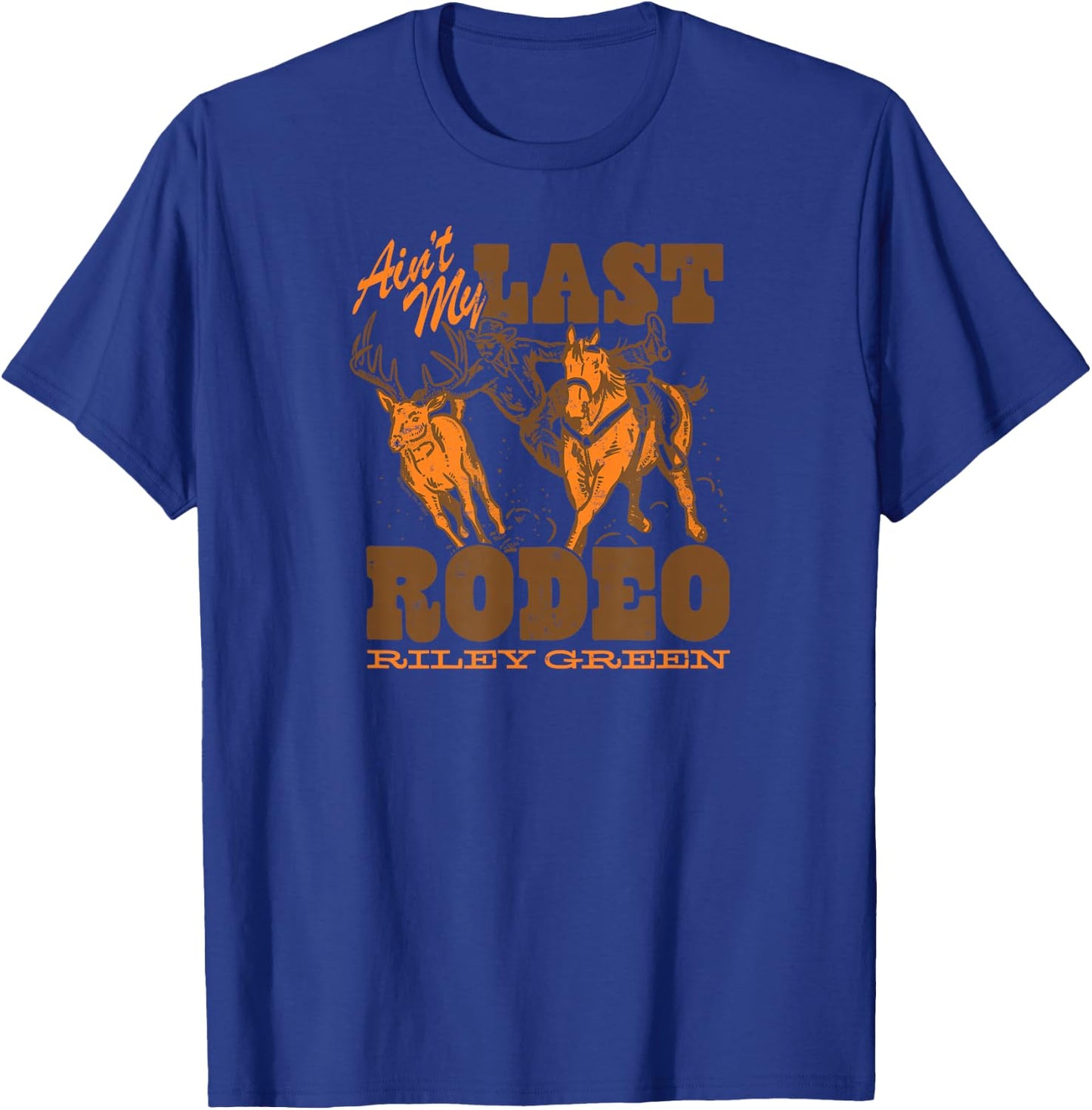 Riley Green - Ain't My Last Rodeo Country Album T-Shirt - T-Shirt | Royal