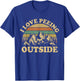 Retro I Love Peeing Outside Camping Hiking Camper Men Women T-Shirt - T-Shirt | Royal