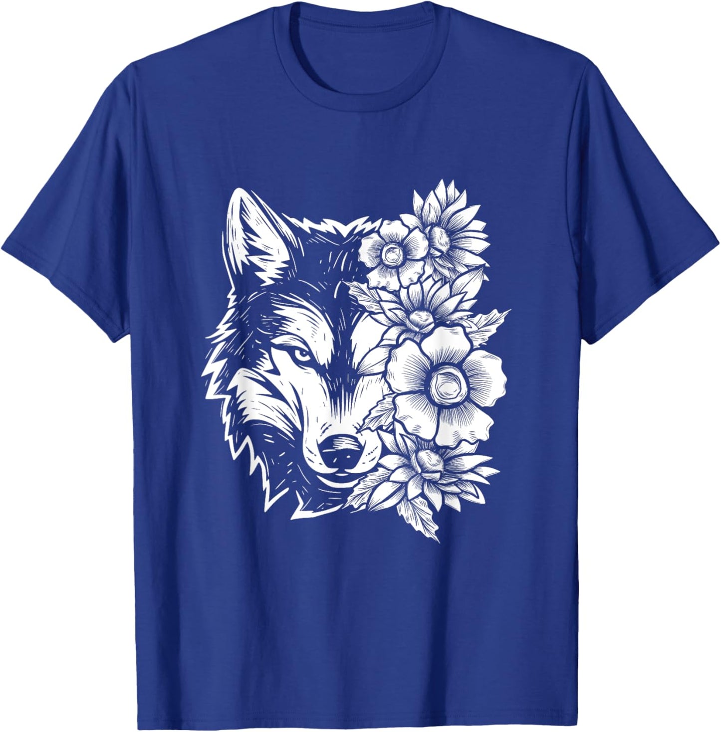 Wolf Lover Wildlife Lover Nature Enthusiast Outdoors T-Shirt - T-Shirt | Royal
