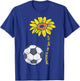 You Are My Sunshine Sunflower Soccer Football Girls Women T-Shirt - T-Shirt | Royal