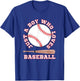 American Sport Fan Baseball Lover Boys Batter Baseball T-Shirt - T-Shirt | Royal