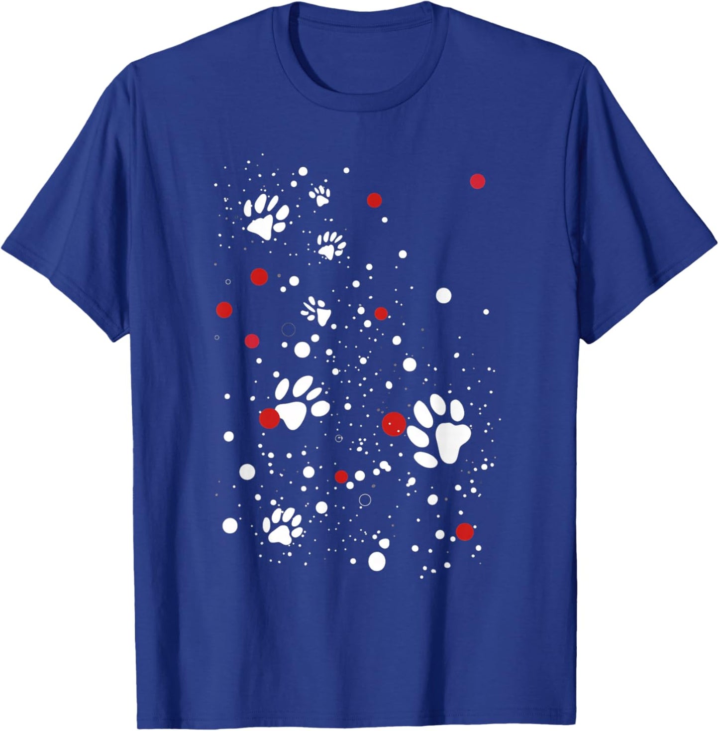 Puppy Paw Prints T-Shirt - T-Shirt | Royal