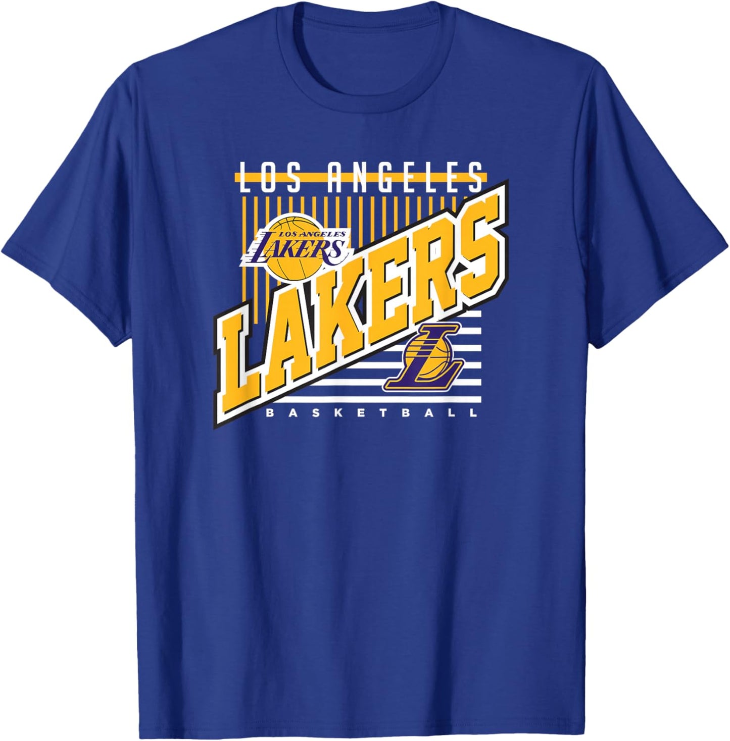 LOS ANGELES LAKERS NBA Los Angeles Lakers Rise Above Black T-Shirt - T-Shirt | Royal