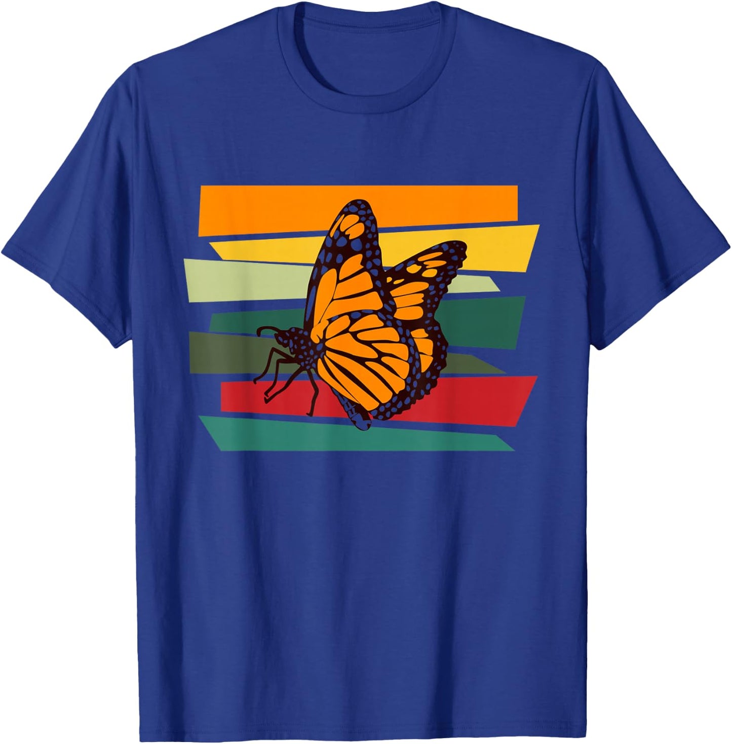 Retro Butterfly Vintage Monarch Butterfly T-Shirt - T-Shirt | Royal
