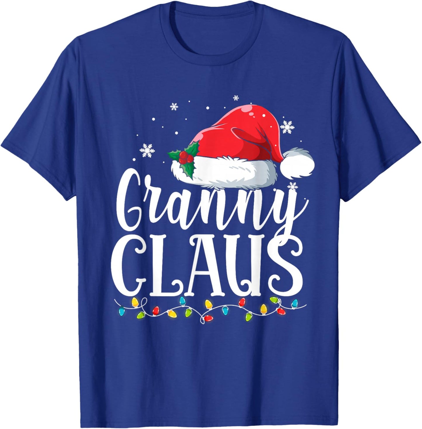Granny Claus Christmas Family Matching Pajamas Funny Xmas T-Shirt - T-Shirt | Royal