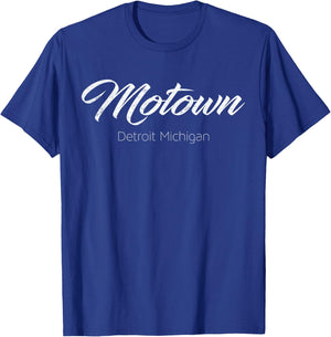 Motown Detroit - Michigan Distressed Vintage T-Shirt - T-Shirt | Royal